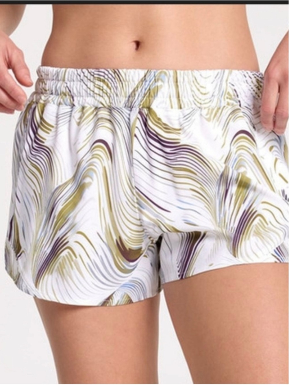 Calia Infinity Run Shorts XXL Swirl Print Athletic NWT